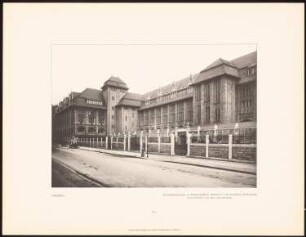 Warenhaus Wertheim, Leipziger Straße, Voßstraße, Berlin: Ansicht der Fassade Voßstraße (aus: Alfred Messel, 1912)