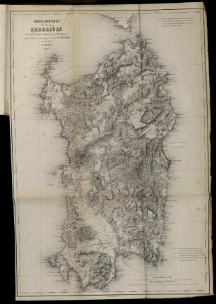Carte Routiere de I'lle de Sardaigne