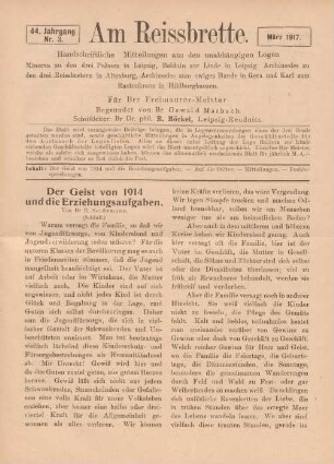 Nr. 3. März 1917.