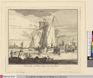 Smal-schip, of Dam-schuyt met een staats