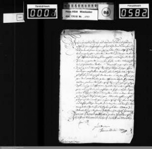 Neujahrsschreiben 1676