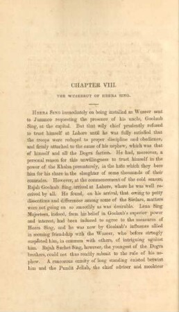 Chapter VIII. The Wuzeerut of Heera Sing