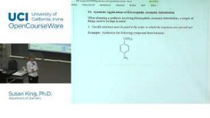 Lecture 26: Synthetic Applications of Electrophile Aromatic Substitution