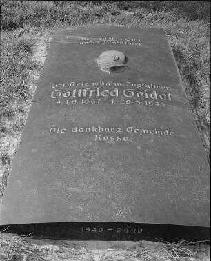Zugführer, Reichsbahn, Grabplatte
