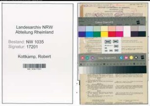 Entnazifizierung Robert Kottkamp , geb. 17.04.1889 (Steiger)