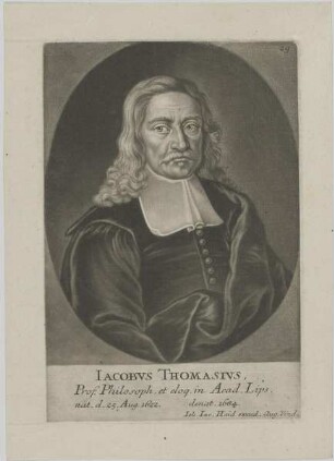 Bildnis des Iacobus Thomasius