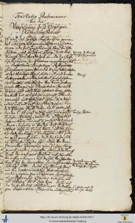 (7r - 14v) Tractatio Praeliminaris. Von der Verfassung deß Heyligen Römischen Reichs.