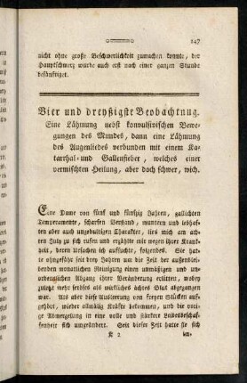 147-156, Vier und dreyßigste Beobachtung.