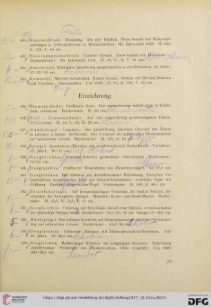 Einrichtung (Nr. 485-517)
