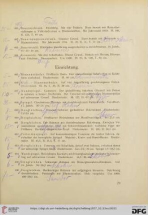 Einrichtung (Nr. 485-517)