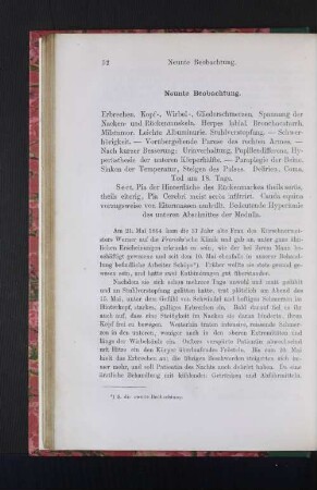 Neunte Beobachtung.