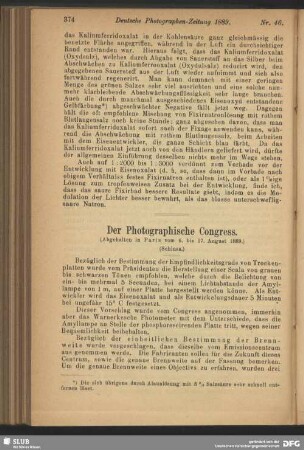 Der Photographische Congress
