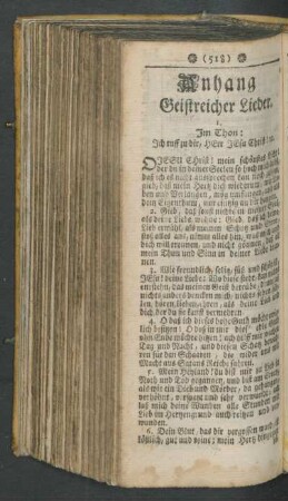 Anhang: Geistreicher Lieder