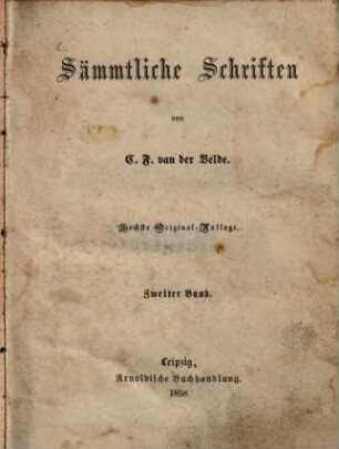 Sämmtliche Schriften, 2