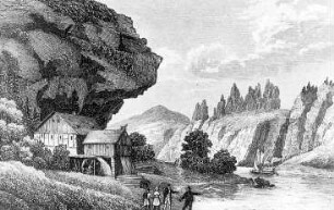 Reinhardtsdorf-Schöna-Schöna. Hirschmühle, aus: Schiffner 1840