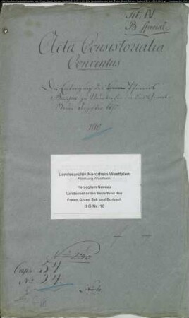 Die Eintragung des Pfarrers Büsgen zu Neunkirchen in das Gewerbesteuerregister