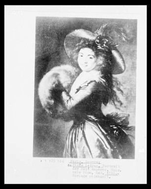 Porträt Madame Molé-Raymond mit einem Muff