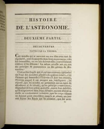 Deuxiéme Partie. Découverts Faites Par La Theorie.