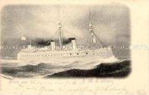 Ansicht des S.M.S. Kaiser