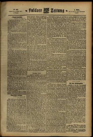 Zweite Ausgabe vom Samstag, den 12. Oktober 1912.