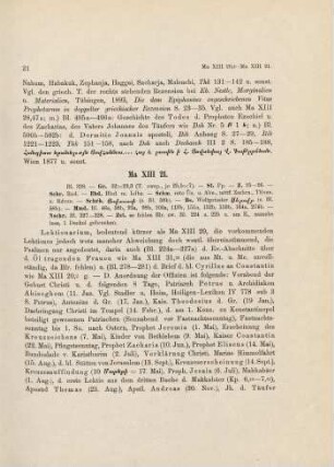 21-30, Ma XIII 21 bis Ma XIII 27