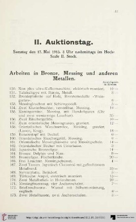 II. Auktionstag