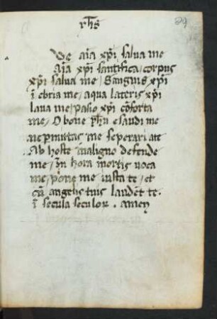 Gebete zu Maria und Christus, lat.