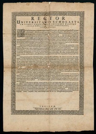 Trauerrede zum Tod des Ulrich, Herzog von Mecklenburg, 1603.