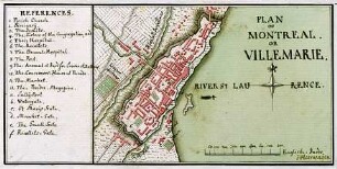 WHK 28 Nordamerikanische Kriege von 1775-1782: Innenstadtplan von Montreal