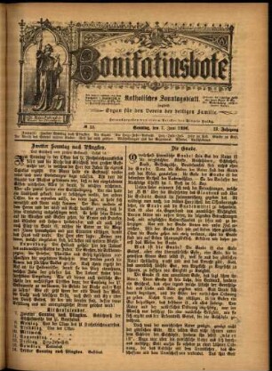 Ausgabe vom Sonntag, den 07. Juni 1896.