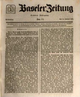 Basler Zeitung. 6. 1836