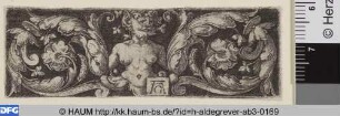 Blattwerk mit Satyr, Querfüllung