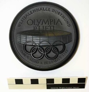 Kohlekeramikmedaille "Olympia ruft"