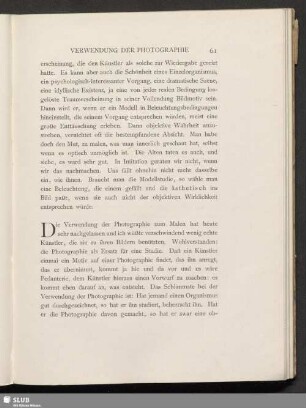 Verwendung der Photographie