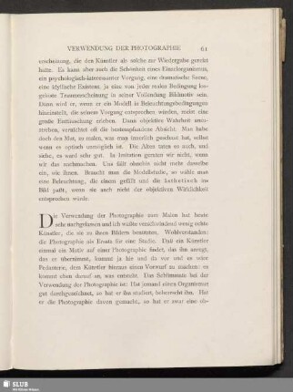 Verwendung der Photographie