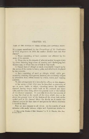 CHAPTER VII. BARS AT THE MOUTHS OF TIDAL RIVERS, AND LITTORAL DRIFT.