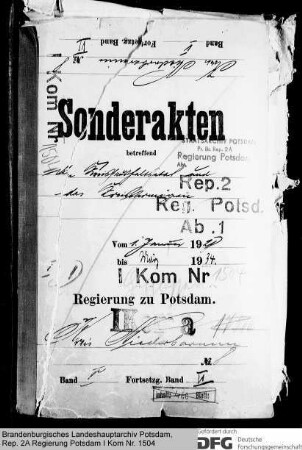 Kreishaushaltspläne, Verwaltungsberichte und Kreisvermögen des Kreises Niederbarnim