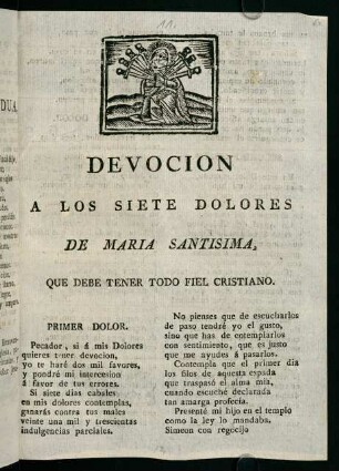 Devocion A Los Siete Dolores De Maria Santisima