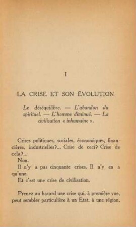 I La Criste Et Son Évolution