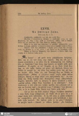 LXVII. Na ßwětego Jana