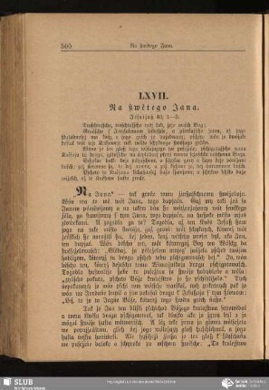 LXVII. Na ßwětego Jana