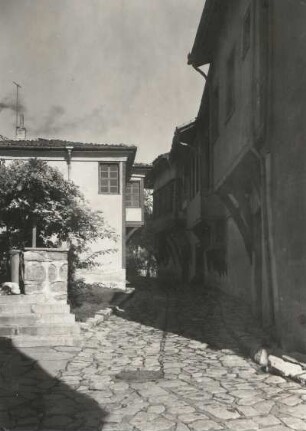 Plovdiv. Altstadt. Gasse am Nebettepe