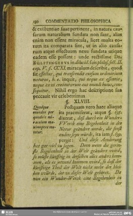 §. XLVIII. Quodque mundus per quoduis miraculum maximopere mutetur