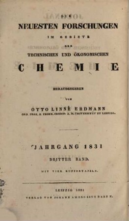 Journal für technische und ökonomische Chemie. 12. 1831