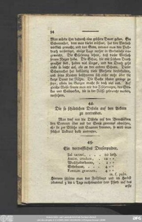 45. Ein vortreffliches Drusenpulver.