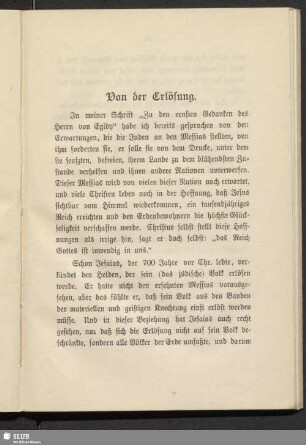 Von der Erlösung