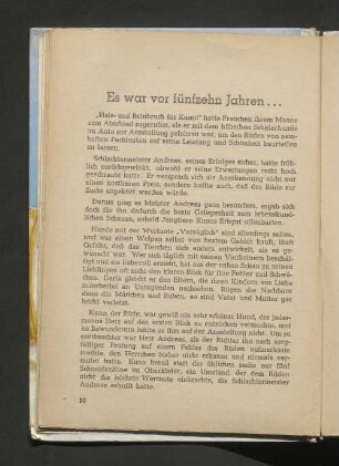Es war vor fünfzehn Jahren...