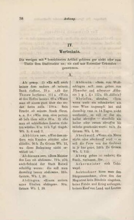IV. Wortschatz