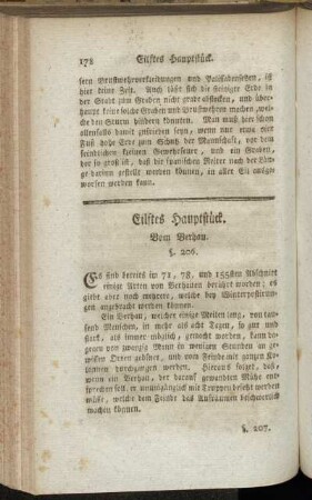 Eilftes Hauptstück. Vom Verhau.