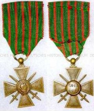 Kriegskreuz mit den Jahreszahlen 1914/1918